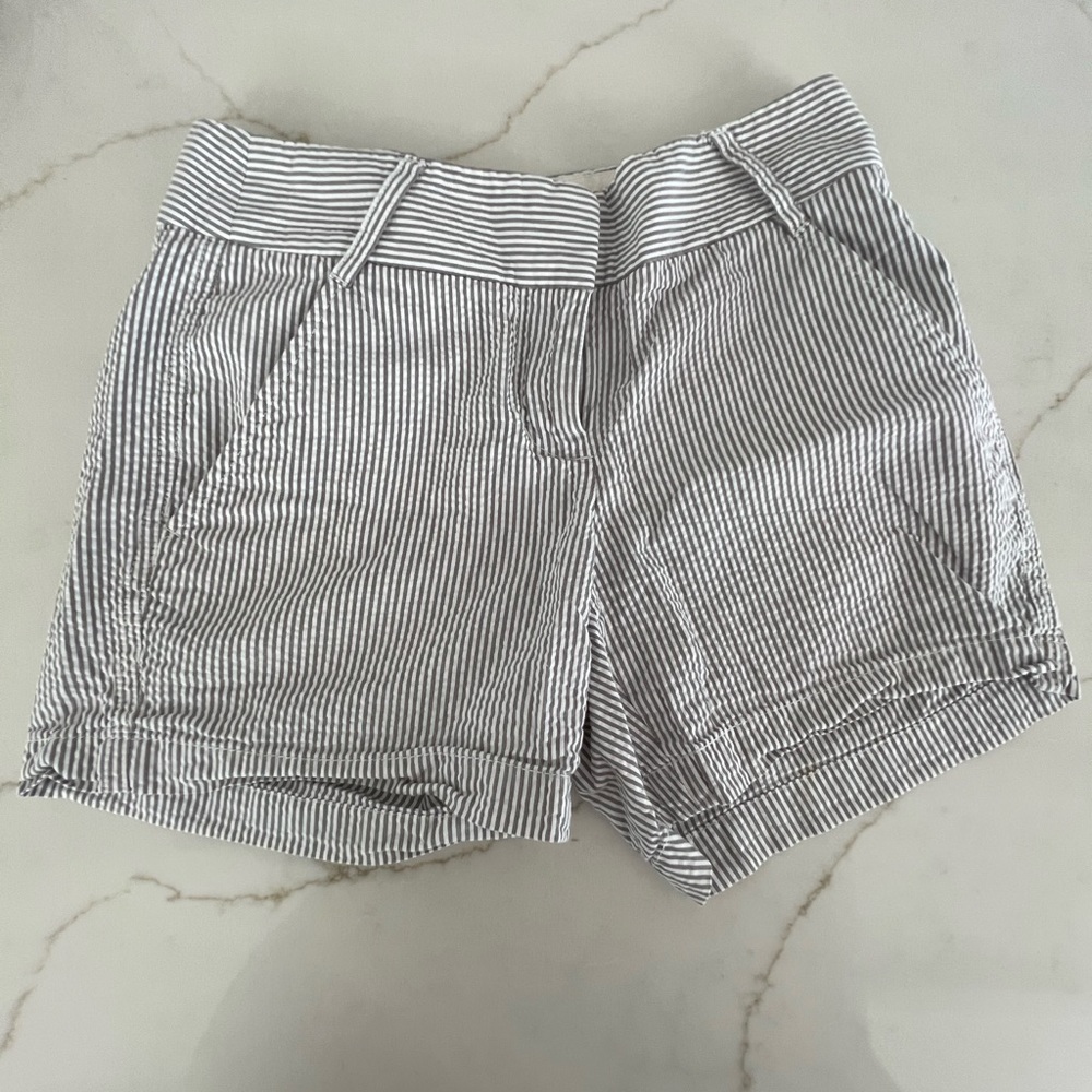 j.crew factory seersucker shorts, 00